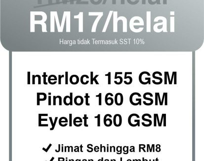 price table jersi sublimation