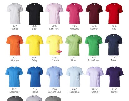 warna baju gildan softstyle