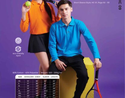 oren-sport-230gsm-honeycomb-cvc-collar-long-sleeve-plain-t-shirt-HC09