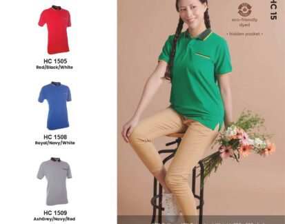 oren-sport-230gsm-honeycomb-cvc-tipped-collar-short-cuff-sleeve-plain-polo-HC15